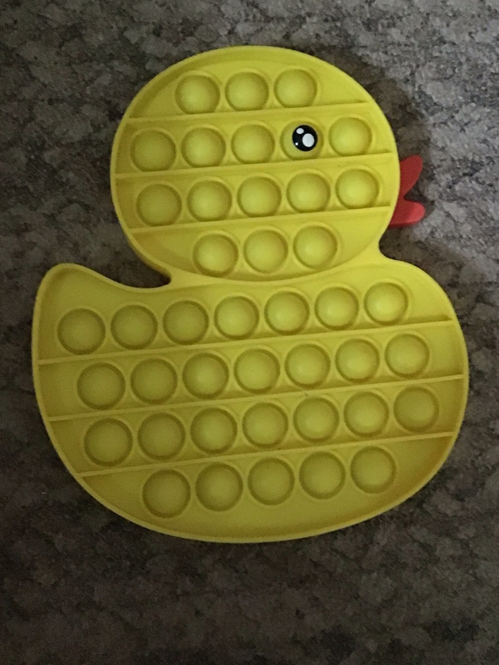 Yellow Rubber Duck Pop It Fidget Toy